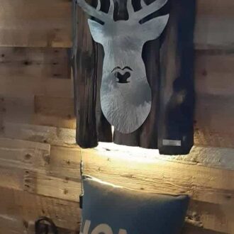 Mural on wood