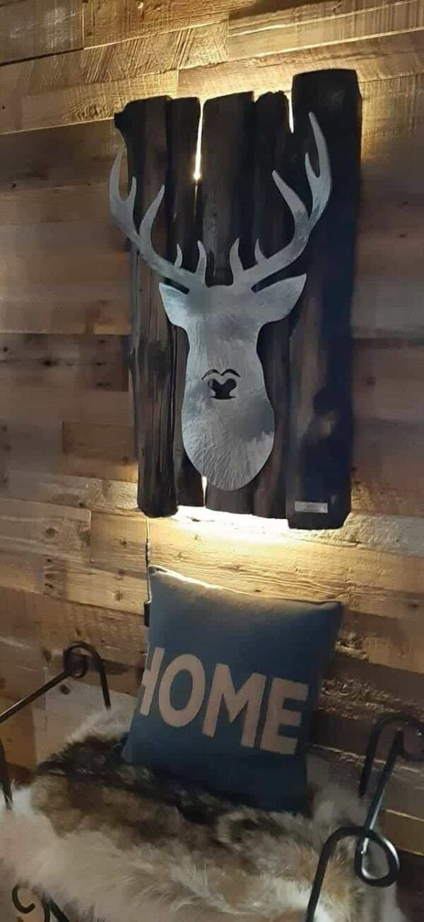 Mural on wood