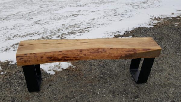 Bench with natural steel leg - Image 20