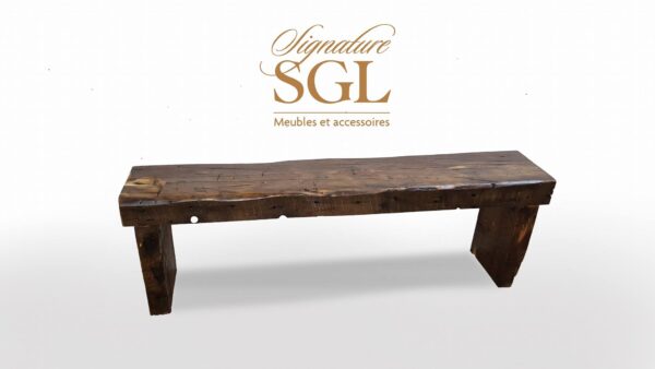 Bench with natural steel leg - Image 22