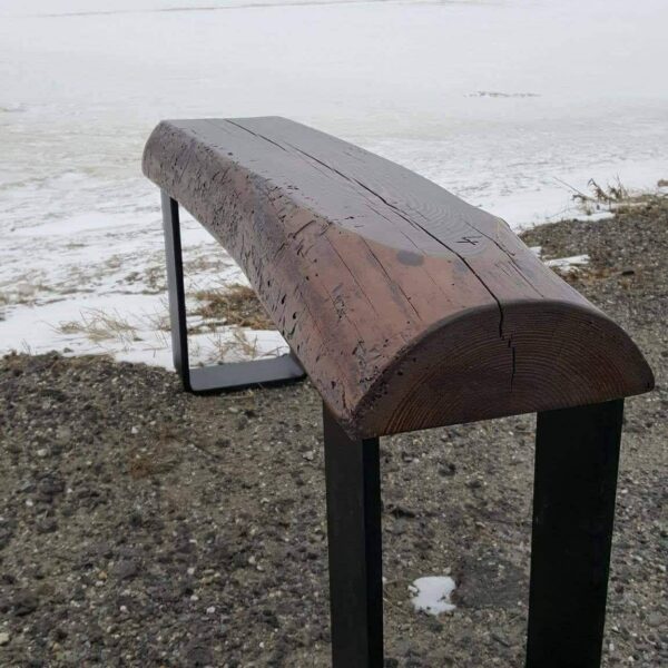 Bench with natural steel leg - Image 23