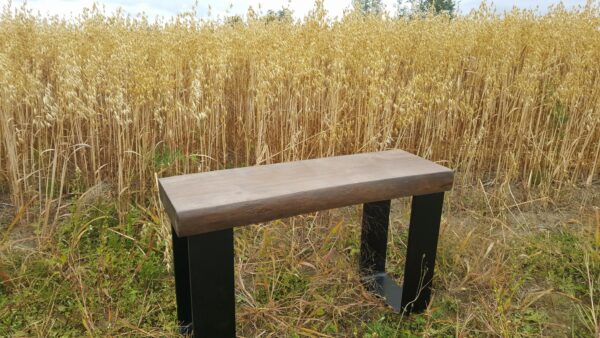 Bench with natural steel leg - Image 24