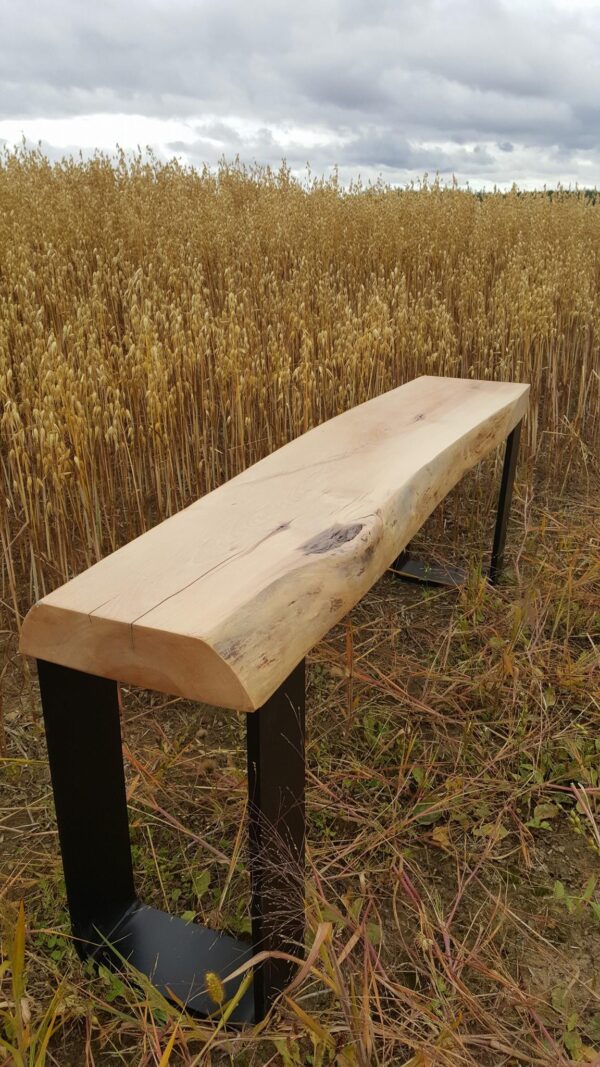 Bench with natural steel leg - Image 25