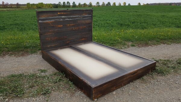 100% wood queen bed - Image 8