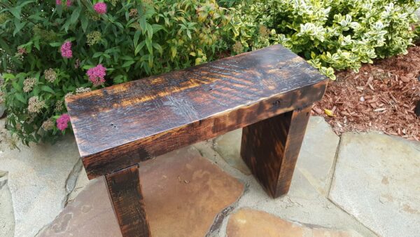 Bench with natural steel leg - Image 2