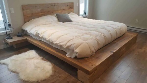 100% wood queen bed - Image 2