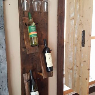 Decorative wine bottle holder