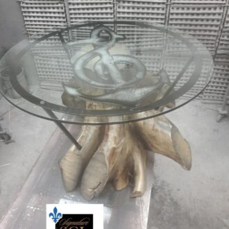 Glass Side Table Music