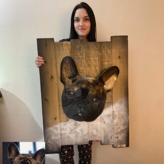 Personalized Pug Mural