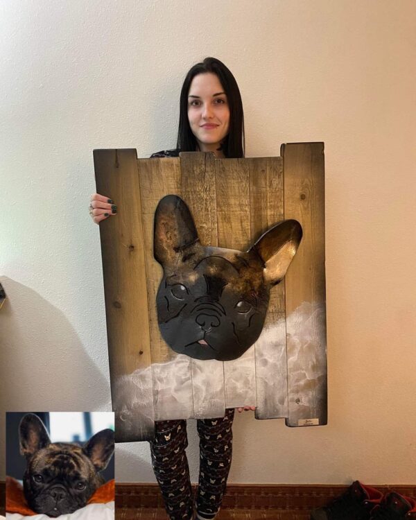 Personalized Pug Mural