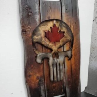 Skeleton Canada Brown Background