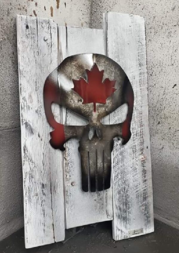 Skeleton Canada White Background