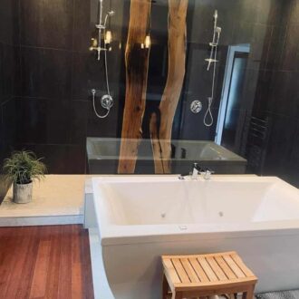 Douche en Noyer