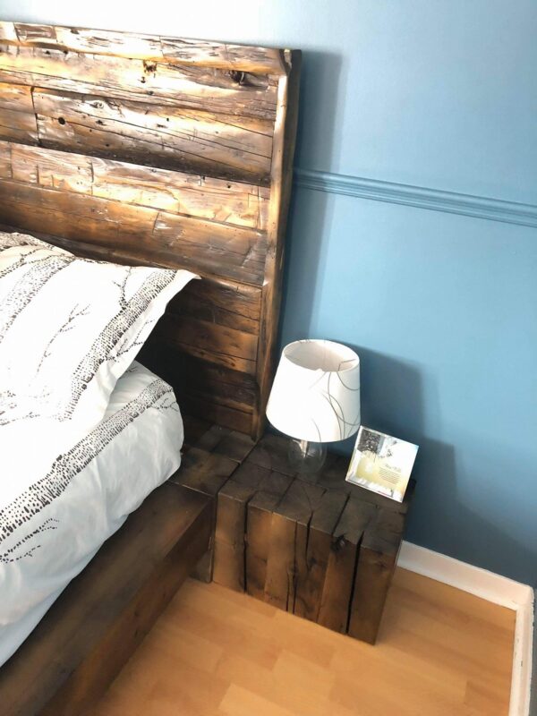 100% wood queen bed - Image 12