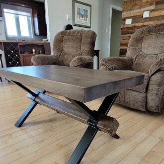 Pine & Steel Center Table