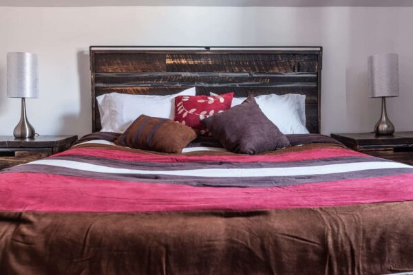 100% wood queen bed - Image 10