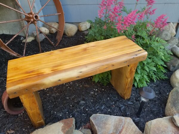 Bench with natural steel leg - Image 32
