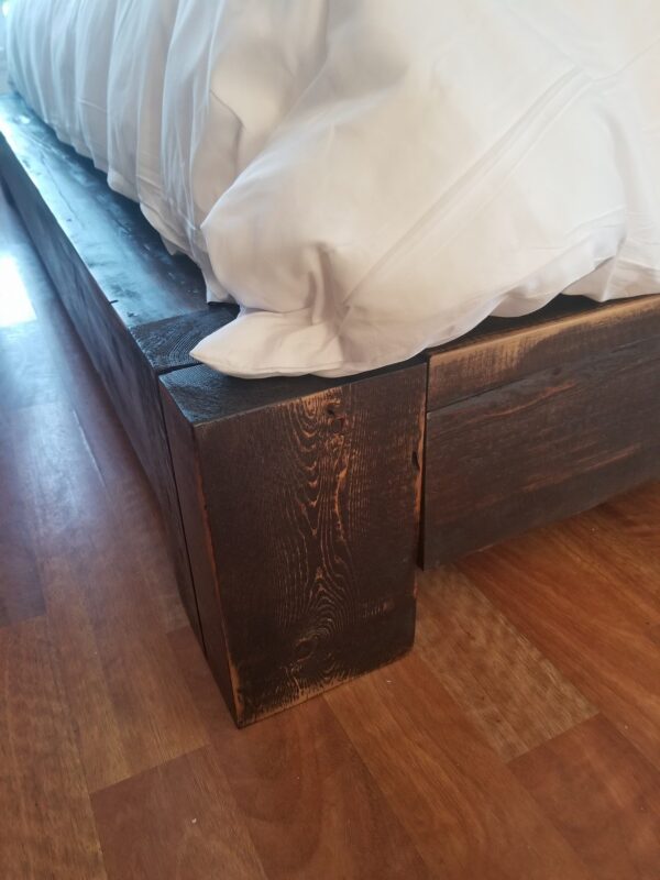 100% wood queen bed - Image 15