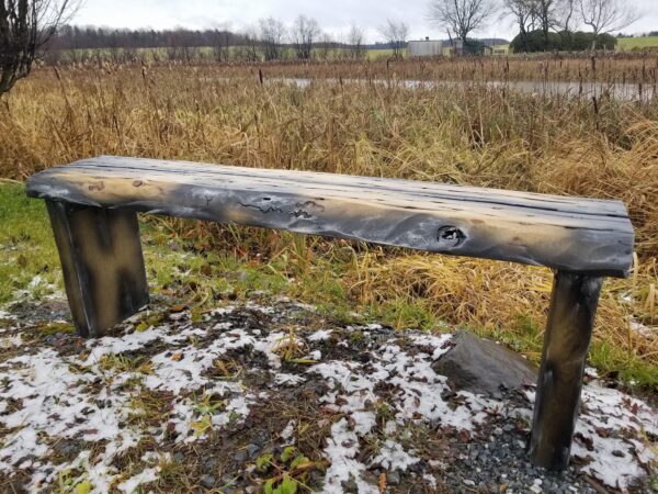 Bench with natural steel leg - Image 36