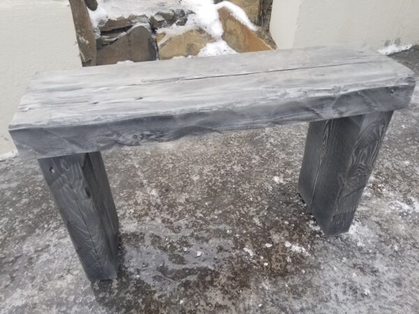 Bench with natural steel leg - Image 40