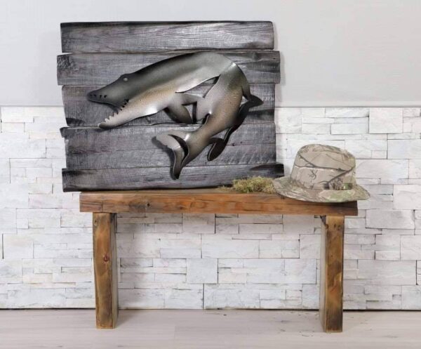 The carnivore: Decorative wall painting.