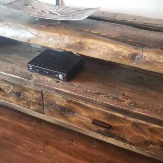 TV cabinet with two drawers and back.