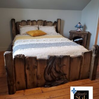 Wooden bed