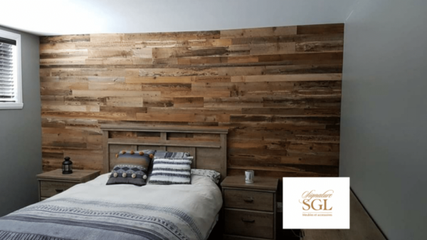 Mixed brown recycled barn wood planks - Image 2